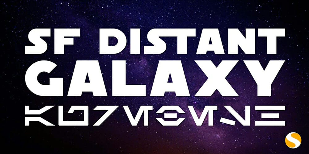 Eye-Catching Futurism Headline Fonts for Free Download 10 SF Distant Galaxy