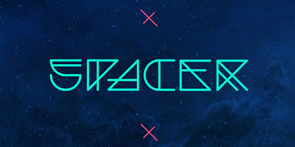 Free Futuristic Fonts You Should Know 53 Spacer-Font