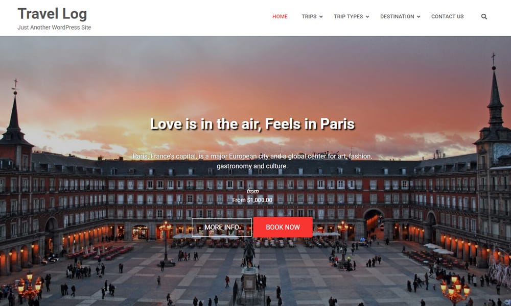 15+ Best Free Travel Blog WordPress Themes 2025 31 Travel Log