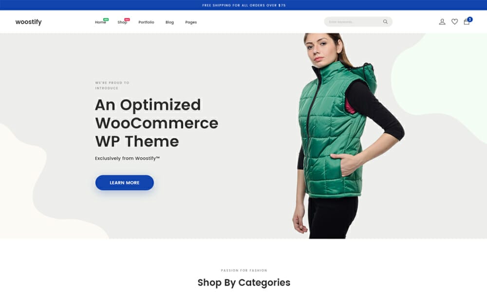 15+ Best Free Fastest Loading WordPress Themes 2024 3 Woostify