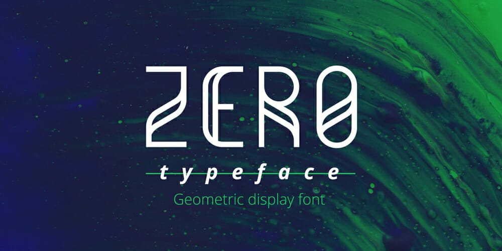 Eye-Catching Futurism Headline Fonts for Free Download 14 Zero Font