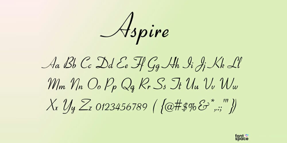 Top Free Fonts For Logo Design 65 Aspire Font