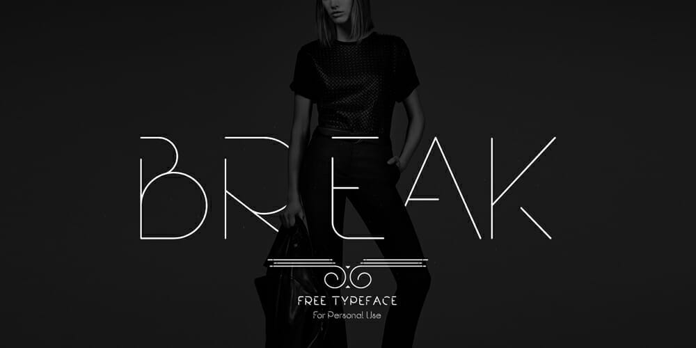 Top Free Fonts For Logo Design 62 Break
