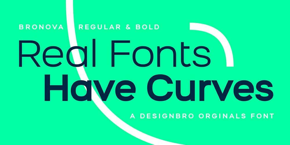 Top Free Fonts For Logo Design 92 Bronova Regular