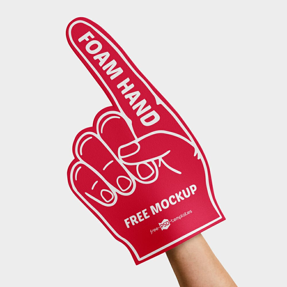 Free Foam Hand Mockup Set 1 Free Foam Hand Mockup Set