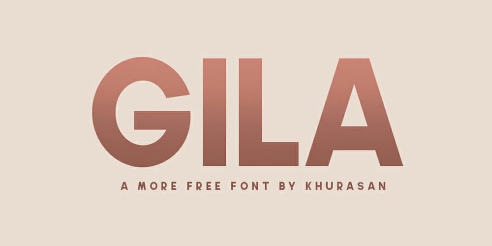 Top Free Fonts For Logo Design 67 Gila Font