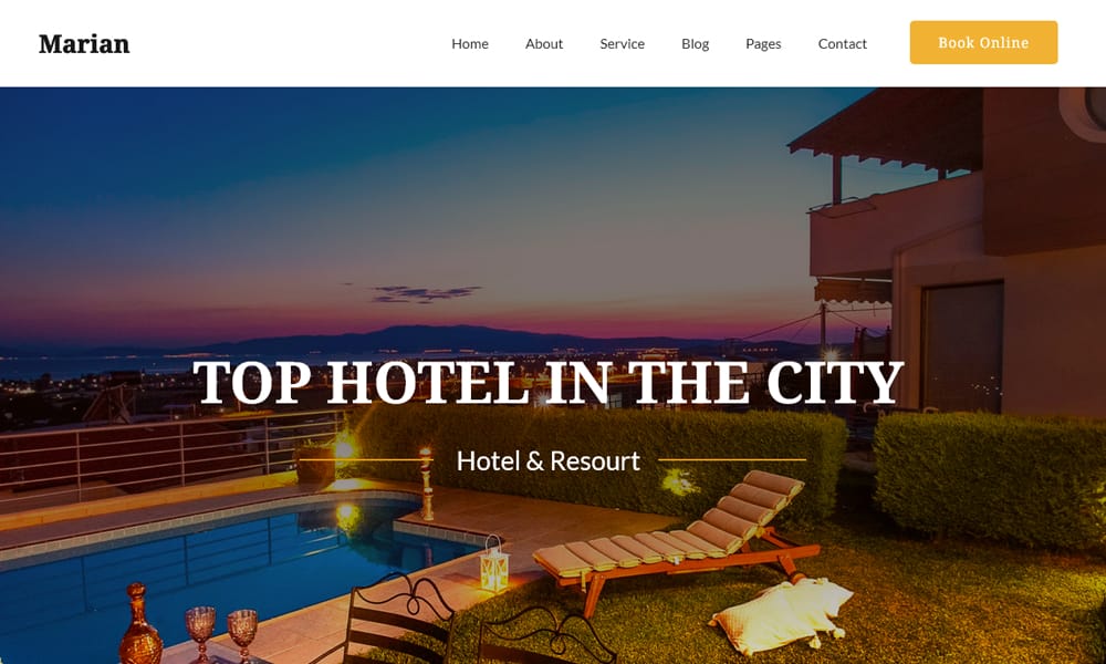 10+ Best Free Booking Website Templates 2025 20 Marian
