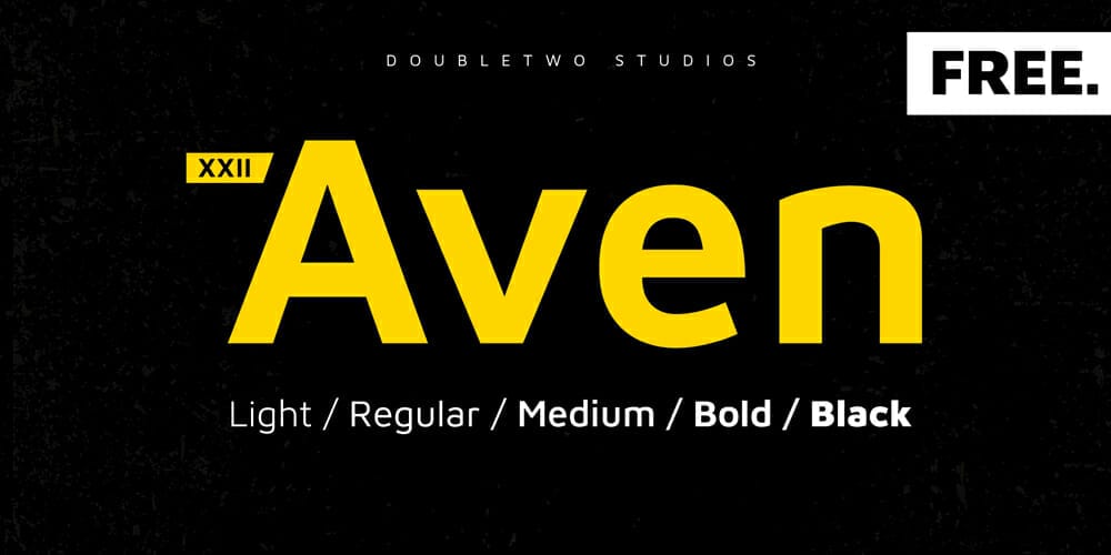 Top Free Fonts For Logo Design 90 XXII Aven
