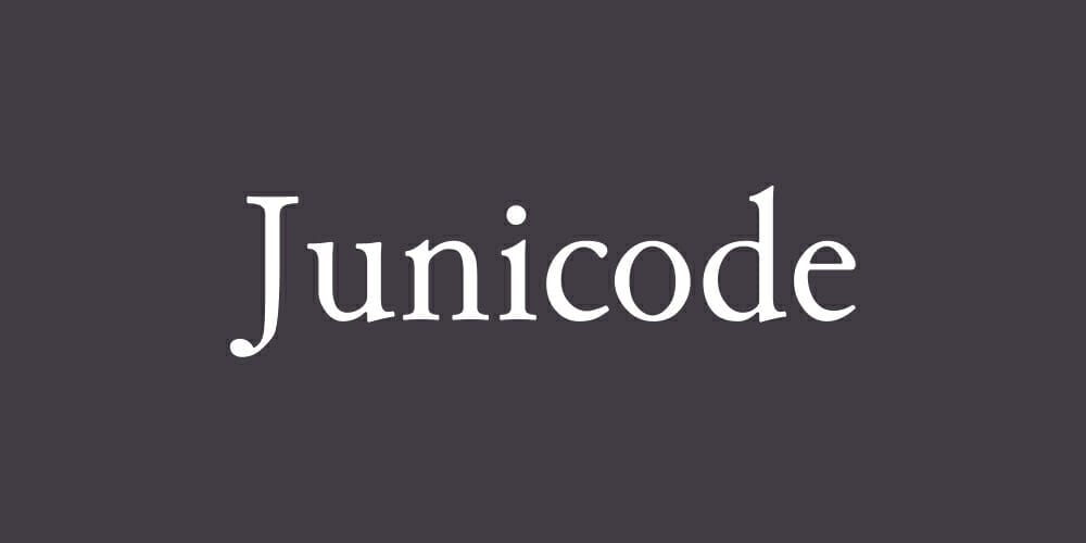 Top Free Fonts For Logo Design 85 Junicode