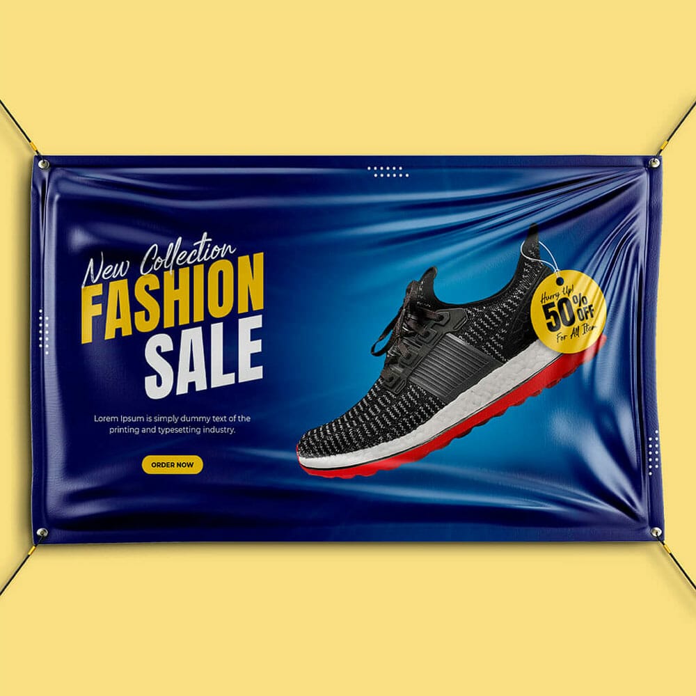 A Free Outdoor Banner Mockup PSD Template 1 A Free Outdoor Banner Mockup PSD Template