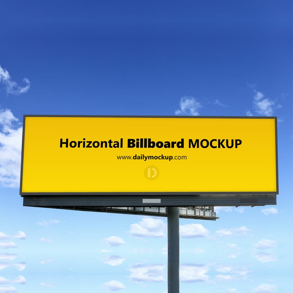 Free Horizontal Billboard Mockup 1 Free Horizontal Billboard Mockup