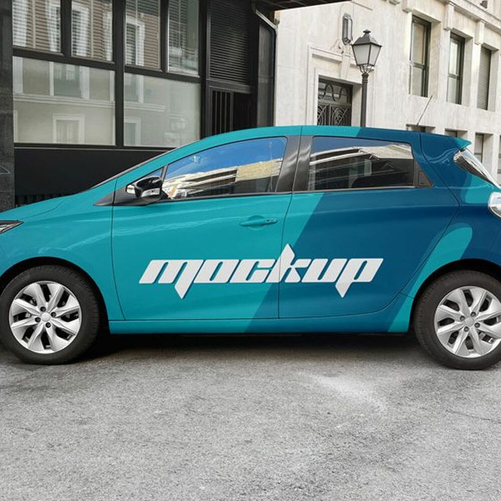 Free Hatchback Car Mockup 1 Free Hatchback Car Mockup
