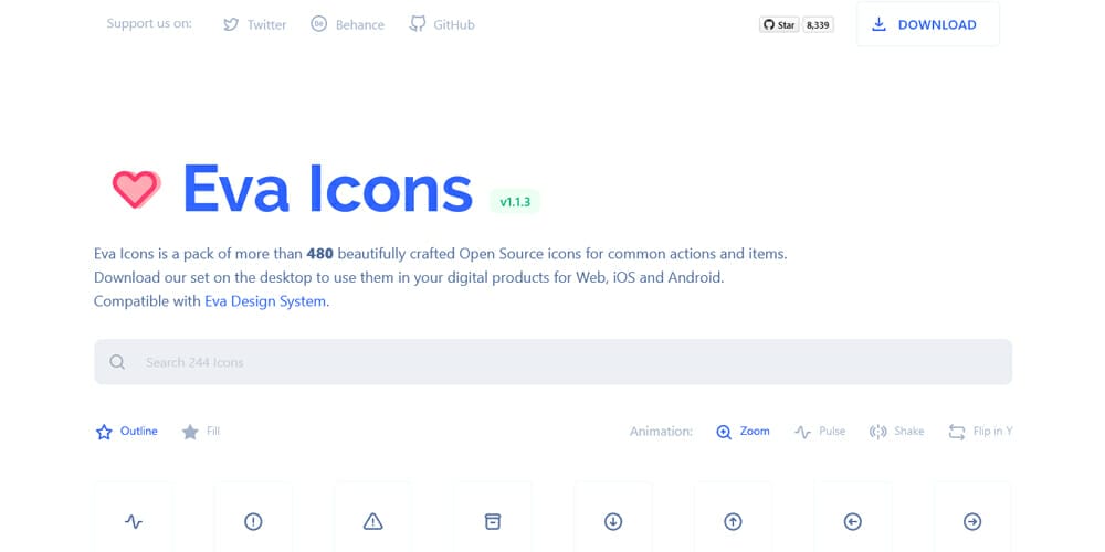 Best Free Icon Sets 2024 492 Eva Icons