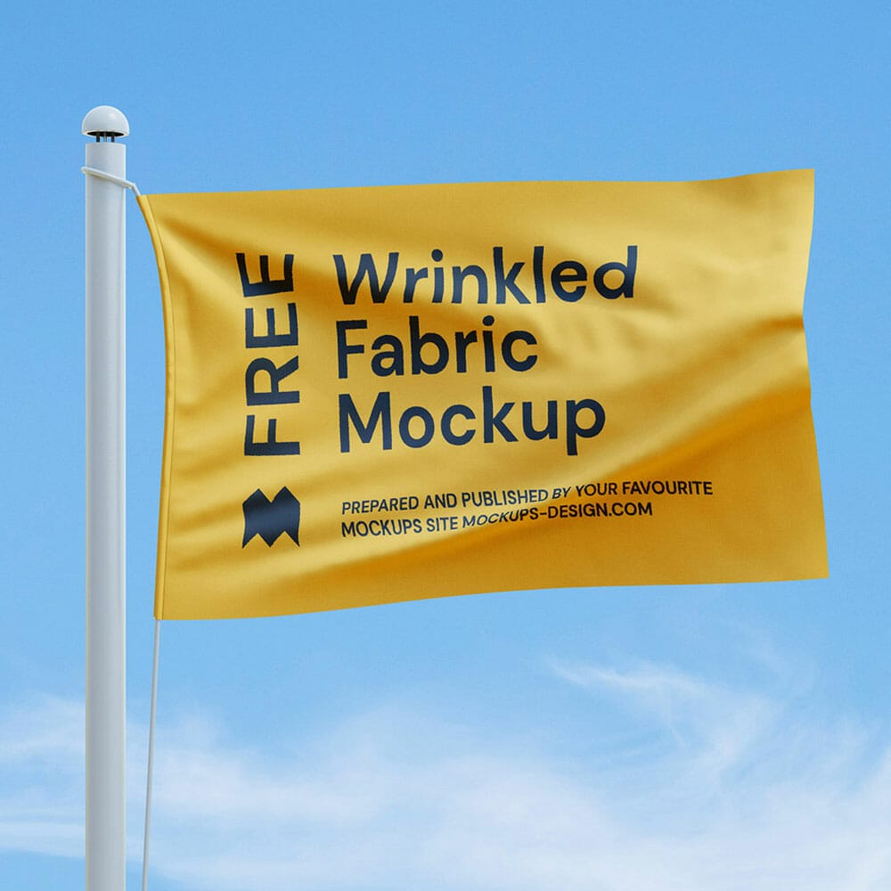 Free Flag Mockup 1 Free Flag Mockup