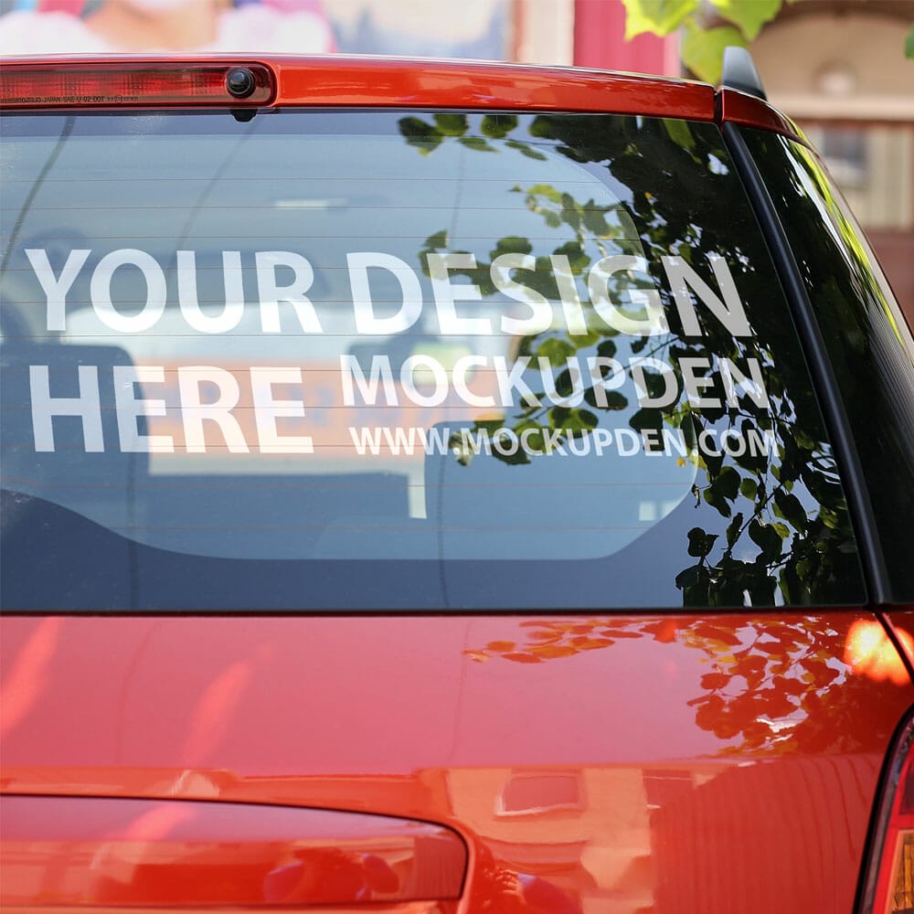 Free Vinyl Decal Mockup PSD Template 1 Free Vinyl Decal Mockup PSD Template