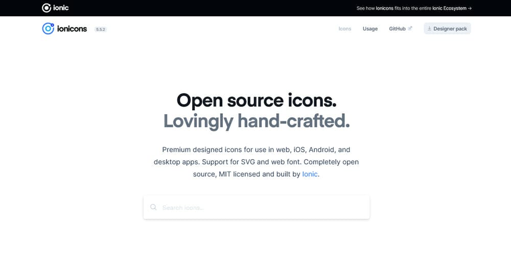 Best Free Icon Sets 2024 497 Ionicons