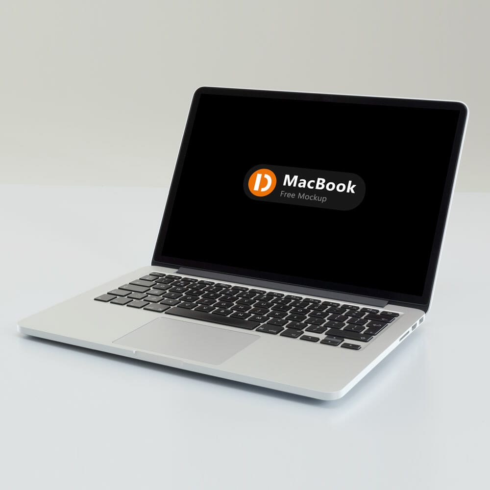 Macbook Free PSD Mockup 1 Macbook Free PSD Mockup
