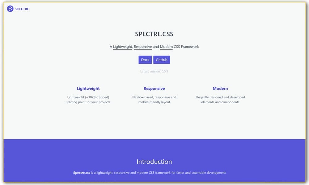 Spectre.css