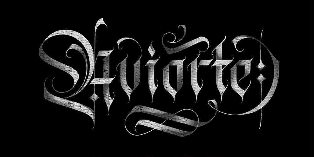 Discover the Scariest Fonts for Impactful Design and Branding 4 Aviorte Blackletter Font
