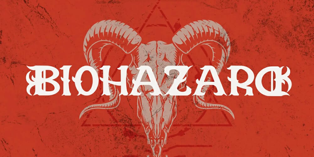 Discover the Scariest Fonts for Impactful Design and Branding 26 Biohazard Font