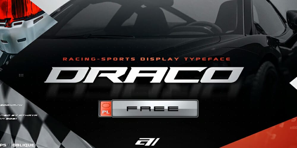 Trending Sports Fonts for Free Download 5 Draco Display Font