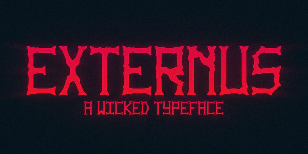 Discover the Scariest Fonts for Impactful Design and Branding 28 Externus Font