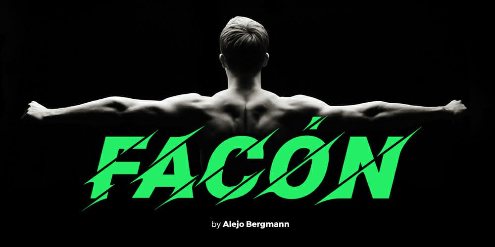 Trending Sports Fonts for Free Download 7 Facón Typeface