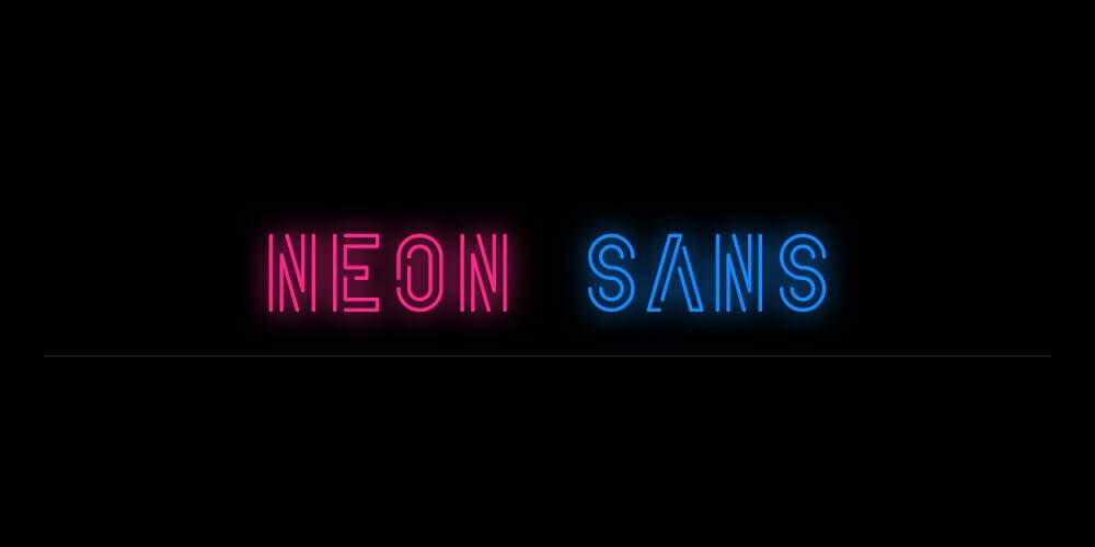 50+ Best Free Outline Fonts to Enhance Your Design Projects 17 Neon Sans