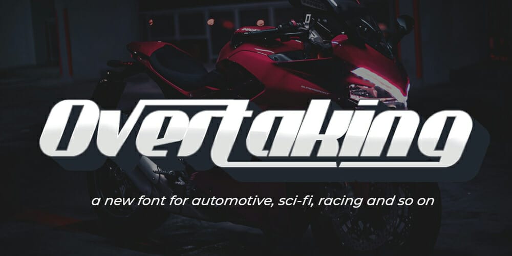 Trending Sports Fonts for Free Download 15 Overtaking Font