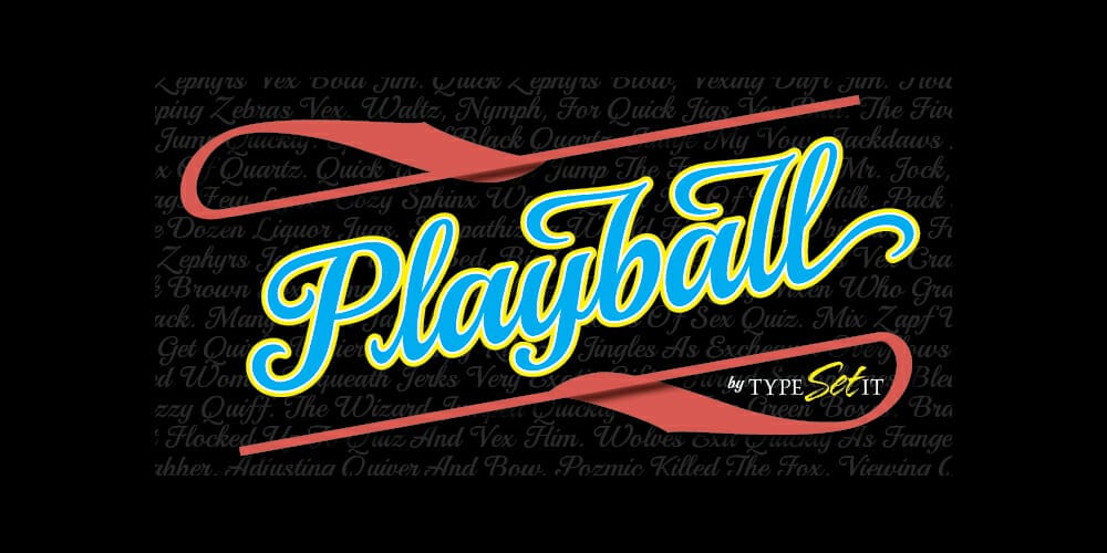 Trending Sports Fonts for Free Download 8 Playball Font