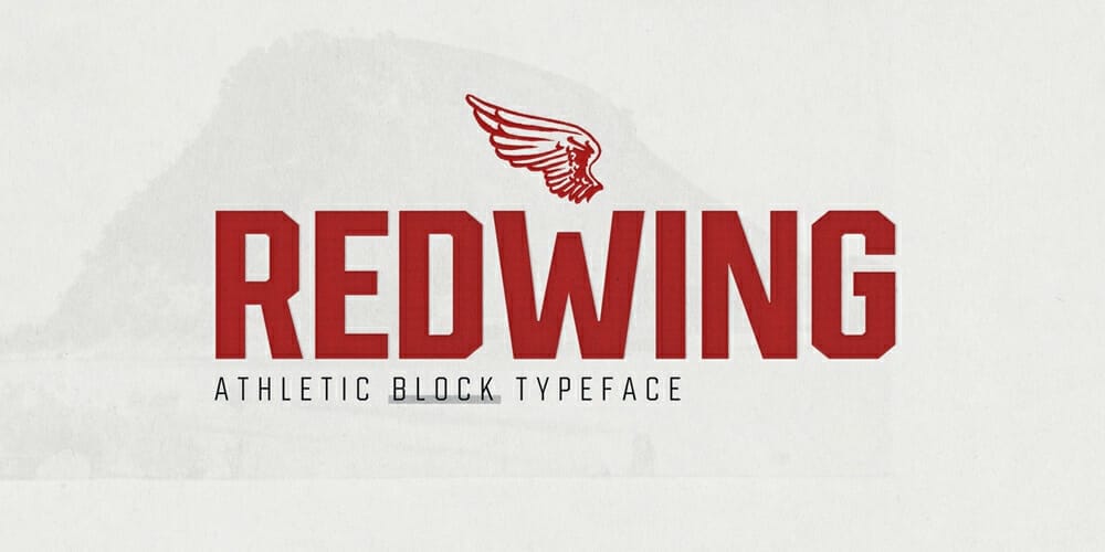 Trending Sports Fonts for Free Download 20 Redwing Athletic Typeface