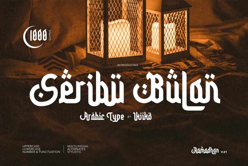 Best Free Arabic Calligraphy Fonts to Download 3 Seribu-Bulan