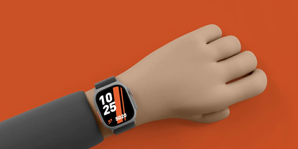 3D Hand Smartwatch Mockup