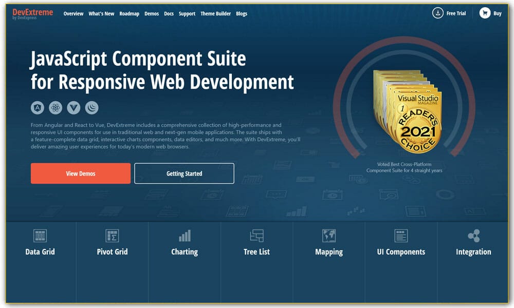 50+ Mobile Application Frameworks (HTML, CSS & JavaScript) 42 DevExtreme