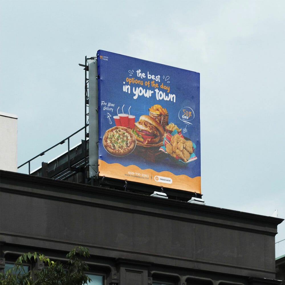 Free City Billboard Mockup PSD Template 1 Free City Billboard Mockup PSD Template