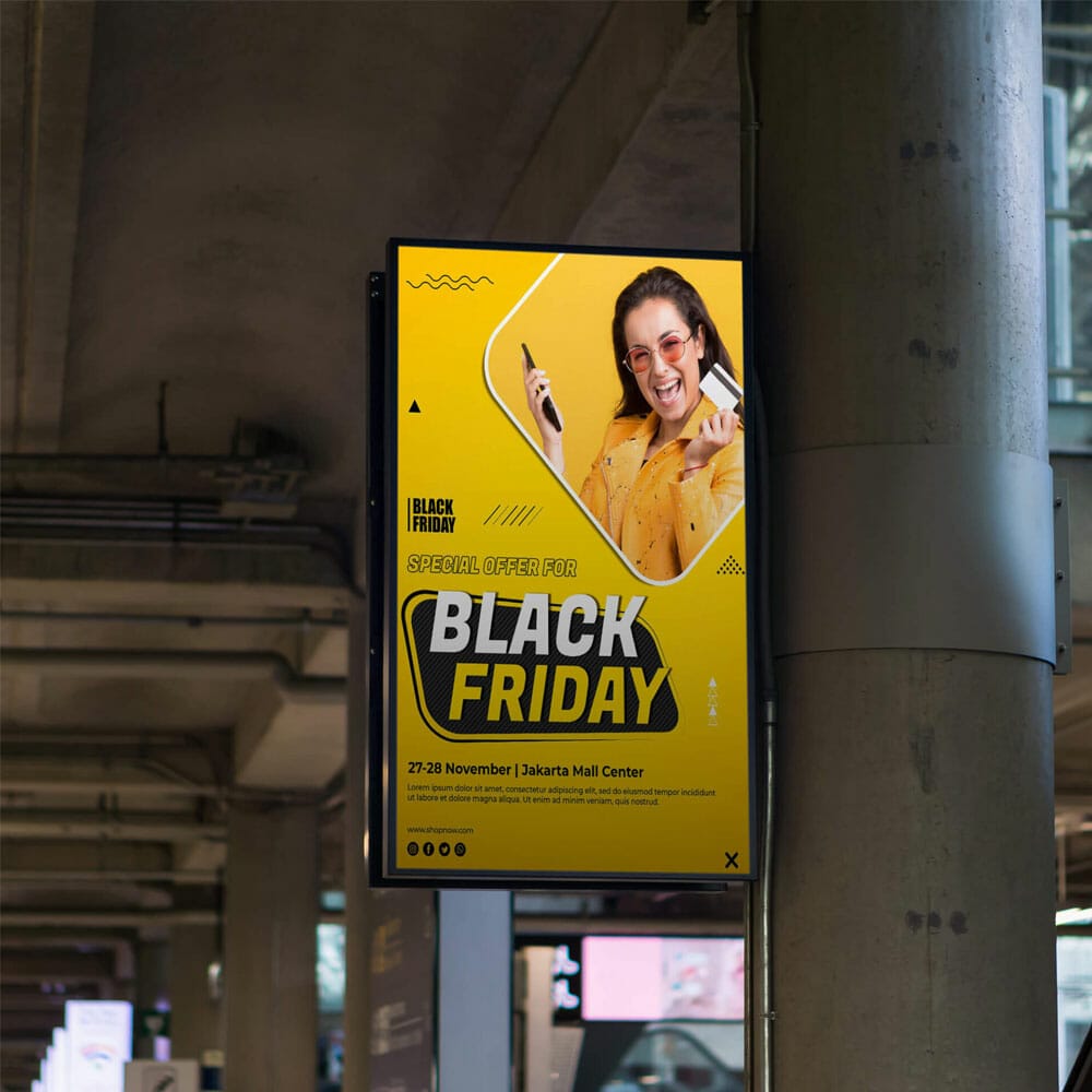 Free Subway Ad Mockup PSD Template 1 Free Subway Ad Mockup PSD Template