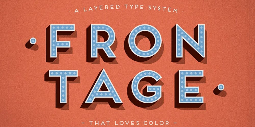 50+ Best Free Outline Fonts to Enhance Your Design Projects 21 Frontage Font