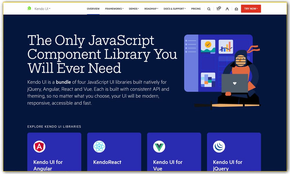 50+ Mobile Application Frameworks (HTML, CSS & JavaScript) 9 Kendo UI