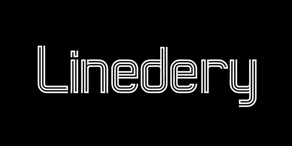 50+ Best Free Outline Fonts to Enhance Your Design Projects 28 Linedery