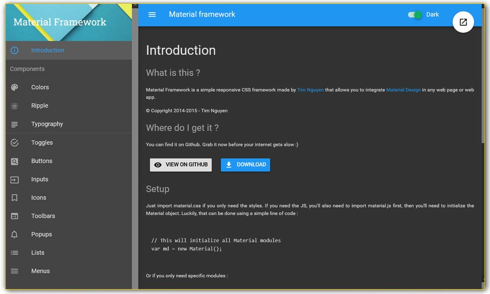 Material Framework