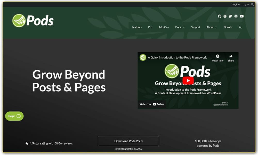 Pods Framework