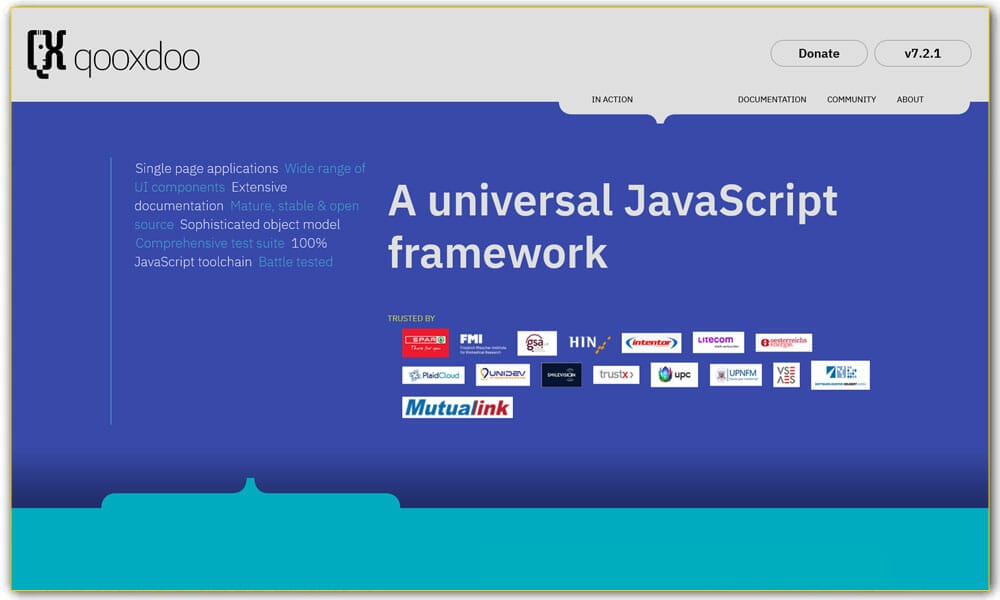 50+ Mobile Application Frameworks (HTML, CSS & JavaScript) 30 Qooxdoo