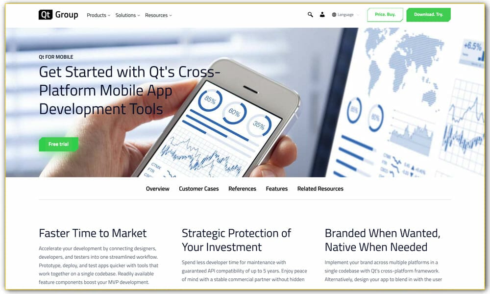 50+ Mobile Application Frameworks (HTML, CSS & JavaScript) 34 Qt