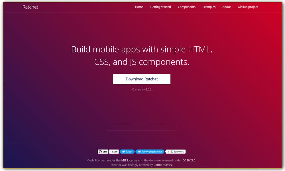 50+ Mobile Application Frameworks (HTML, CSS & JavaScript) 36 Ratchet