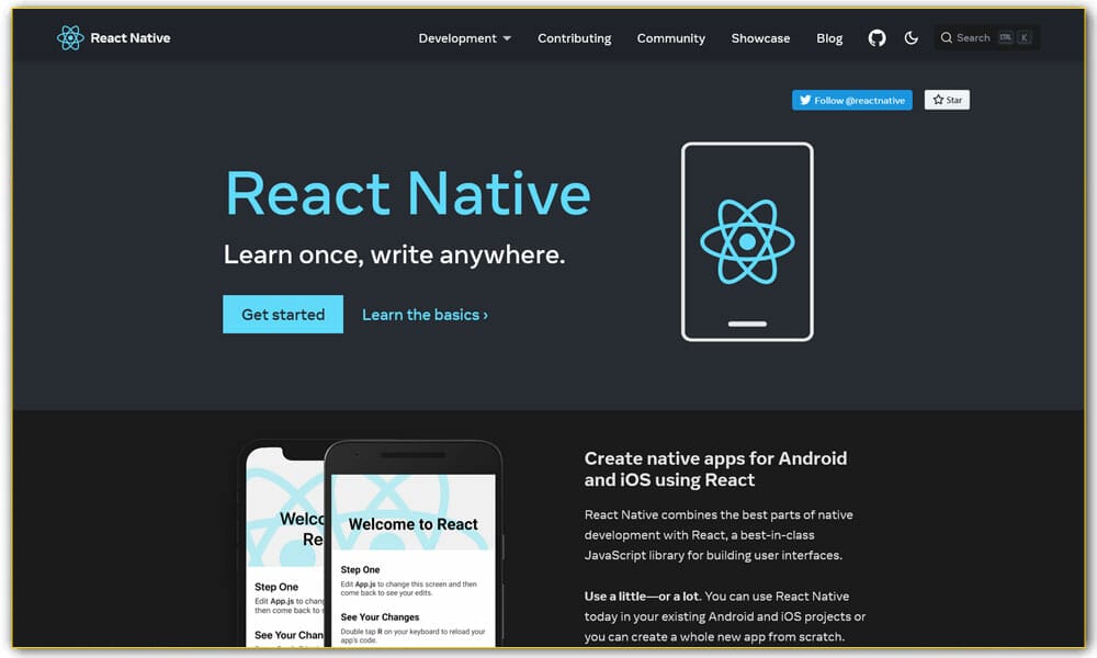 50+ Mobile Application Frameworks (HTML, CSS & JavaScript) 2 React Native