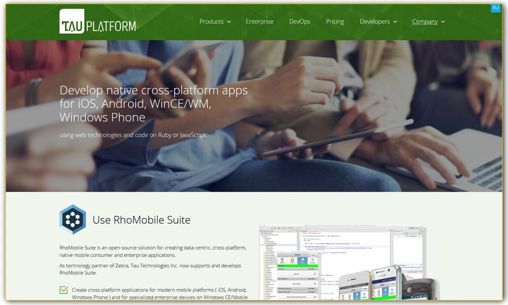 50+ Mobile Application Frameworks (HTML, CSS & JavaScript) 12 RhoMobile Suite