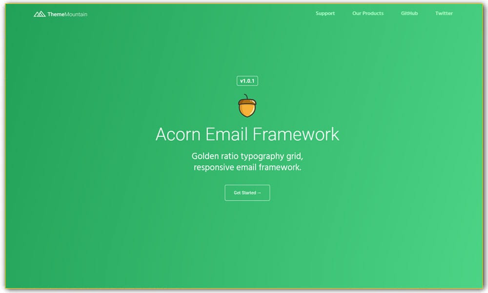 20+ Best Responsive Email Frameworks 11 Acorn Email Framework