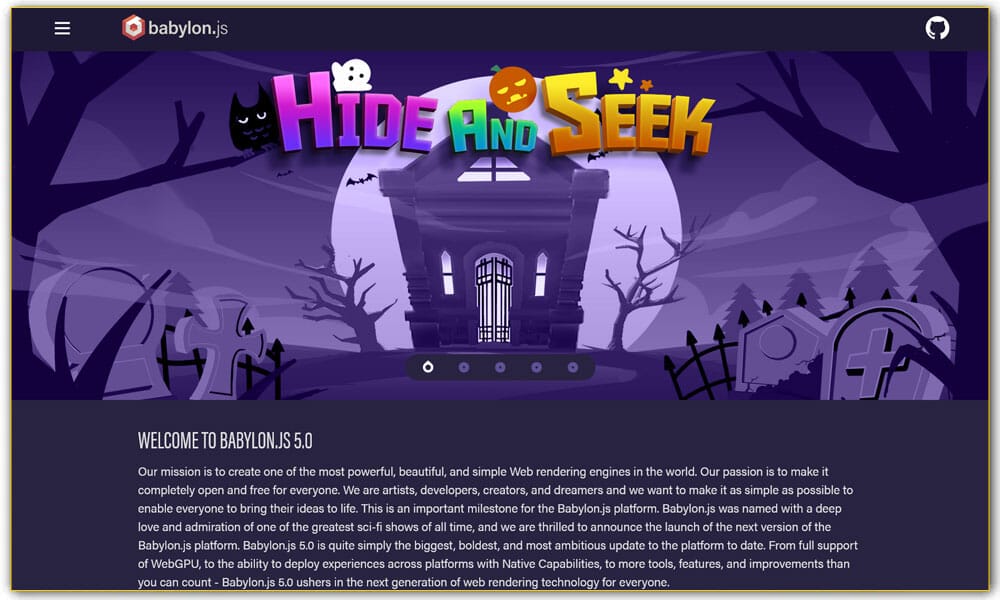 100+ JavaScript Frameworks for Web Developers 14 Babylon.js