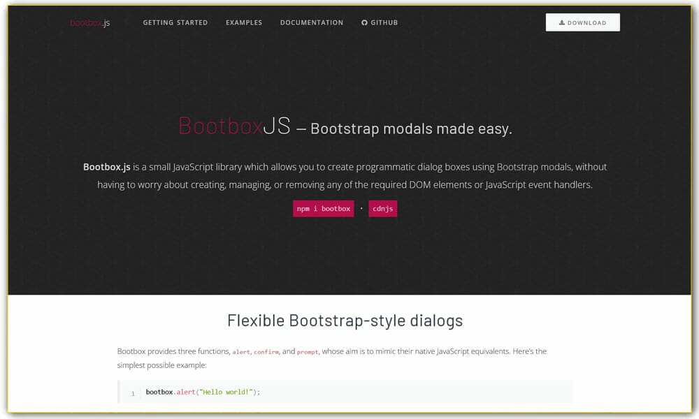 Bootbox.js