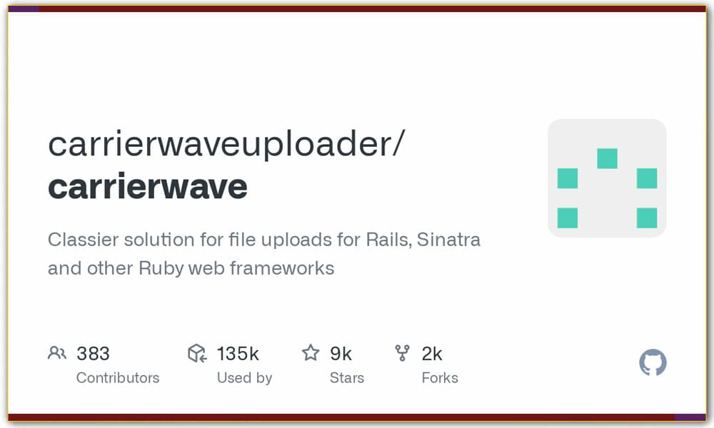 50+ Ruby Frameworks For Developers 39 CarrierWave